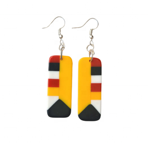 Pendientes de resina con incrustación en forma de corazón para mujer, aretes acrílicos con forma de gota, a la moda, artesanía de calidad - Product Image 6