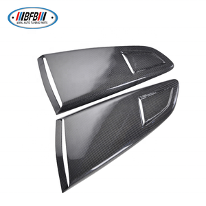 For Ford Mustang 2015-2017 Carbon Fiber Exterior <strong>Window</strong> Trim Car Rear Side <strong>Window</strong> Shutter Trims <strong>Vents</strong> - Product Image 1