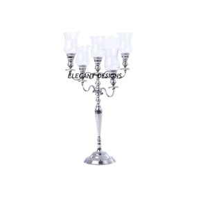 Silver Color Handmade <b>Candelabra</b> Wedding Decorative Classic Stylish Luxury New Candle Holder Nice Quality Heavy Duty <b>Candelabra</b> - Product Image 1