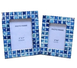 Marco de fotos decorativo con incrustaciones de hueso, caja de fotos respetuosa con el medio ambiente, venta al por mayor - Product Image 1