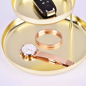 Plateau présentoir rond à double niveau, pour fruits, organisateur de cosmétique, porte-bibelot de vanité - Product Image 4