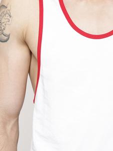 Camiseta sin Mangas de Alta Calidad para Hombre, 100% Algodón, Diseño de Cuello Alto con Canalé, Transpirable, de Secado Rápido, para Correr, Entrenamiento, Venta al por Mayor - Product Image 6