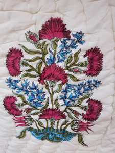 Chất Lượng Cao Tay Khối In Vải Mền Mền Mùa Đông Bộ Đồ Giường Nhà Trang Trí Nội Thất Chăn Bông Quilted Comforter Vua Kích Thước - Product Image 2