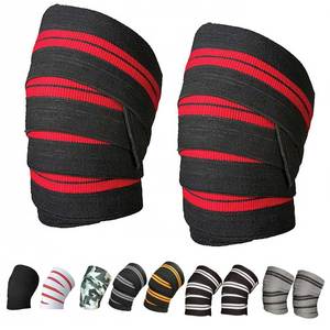 Venda Elástica de Compresión de Goma Protectora para Levantamiento de Pesas y Powerlifting GAF Gym Fitness, Vendaje Unisex para Rodilla para Sentadillas y Entrenamiento en Gimnasio - Product Image 2