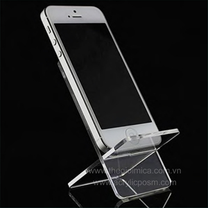 DPP ACP Clear Acrylic Mobile <b>Phone</b> Stand <b>Holder</b> & <b>Desk</b> Display Rack - Product Image 2