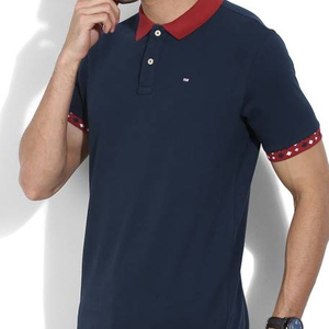Tela 100% Algodón OEM para Camisetas con Cuello y Puños Elegantes, Tejido Piqué Bio-Washed Antiarrugas y Transpirable - Product Image 1