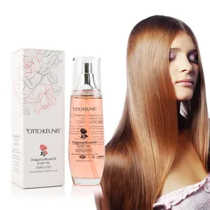 Wholesale heat protect Bulgarian rose oil hydrates moisture smoothing deep repair hair oil for wigs hair extension