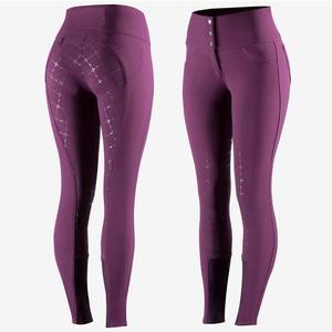 Joxar 2023 femmes taille haute Silicone FS culotte haute qualité personnalisé en gros vente chaude vêtements de sport Jodhpurs/pantalons d'équitation - Product Image 6