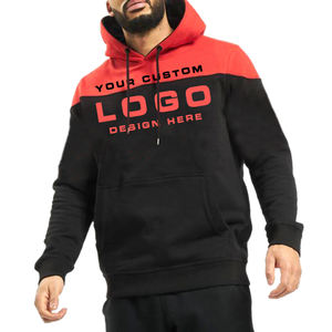Sudadera con capucha para hombre, de estilo urbano, de gran tamaño, bordado personalizado, transpirable - Product Image 2
