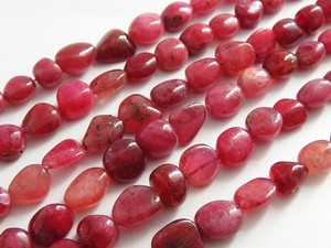 <span class=keywords><strong>Ruby</strong></span> màu hồng Đá Quý sụt giảm cốm đồ trang sức làm 8 inch dài 10-7mm MỊN HẠT bất thường đá hạt bên thứ ba chứng nhận - Product Image 5