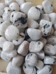 Pierre de lune arc-en-ciel dégringolée de haute qualité Quartz blanc naturel Agate cristal pierre précieuse polie pour Feng Shui maison pierre artisanat - Product Image 2