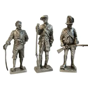 Figuras de acción de personajes de dibujos animados antiguos personalizados, figuras en miniatura de aleación de zinc