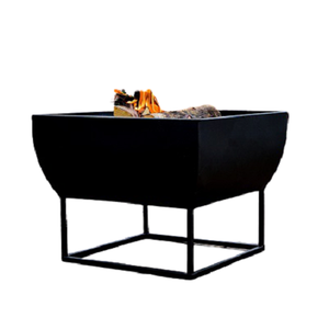 Wrought Iron Black Color <b>Fire</b> <b>Pit</b> With Finest Quality Rectangular Shape Garden Area <b>Fire</b> <b>Pit</b> At Affordable Price - Product Image 1