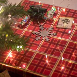 Adorno navideño de copo de nieve, colgador de árbol de navidad, decoración para guirnalda - Product Image 3