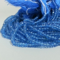 Perles de pierres précieuses rondes facettées en topaze bleue naturelle de 4 mm 5 mm pour la fabrication de bijoux au meilleur prix auprès d'un fabricant en gros