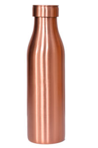 100% Pure Copper <b>Water</b> <b>Bottle</b> for Drinking matt Finish with Leak Proof Lid Copper Vessel for Yoga <b>Gym</b> Office Home & Travel - Product Image 3