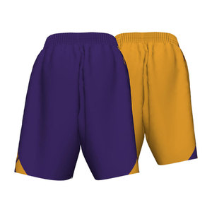 Pantalones cortos de baloncesto de doble malla con bordado OEM de moda al por mayor para hombre, con logotipo personalizado. - Product Image 3