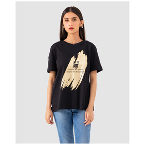 เสื้อยืดผ้าฝ้ายแท้สำหรับผู้หญิงคอลเลคชั่นใหม่ออกแบบได้ตามต้องการสำหรับฤดูร้อน - Product Image 1
