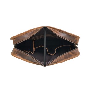 Sacoche pour ordinateur portable en cuir véritable 16 pouces pour hommes, fait à la main, sacoche à bandoulière pour bureau exécutif - Product Image 3