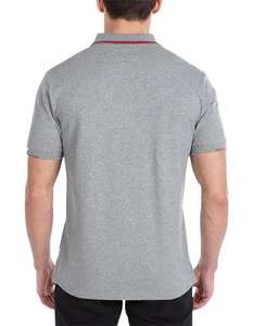 Polo de golf personnalisé OEM pour hommes de haute qualité 100% coton polyester respirant tricoté logo brodé couleur unie affaires - Product Image 2