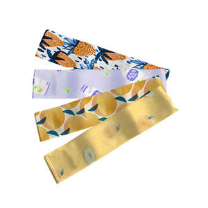 Lot de 3 bandes de résistance en tissu personnalisées avec logo imprimé pour l'exercice, la gym et le fitness des jambes - Product Image 1