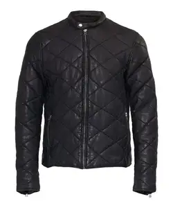 겨울 남성 가죽 패딩 재킷 누비 이불 긴팔 캐주얼 맞춤형 디자인 도매 가격