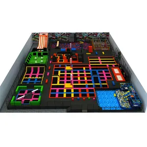 Factory Big Commercial Jump and Bounce Football Games Adult Indoor Trampoline Park Equipment Indoor Playground >3 Years