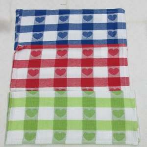 Trending Red Roses Floral Venta al por mayor hilo teñido a rayas Flor Impreso barato 100% Algodón orgánico GOTS Certificado Toallas de cocina - Product Image 5