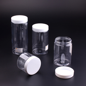 250Ml 300Ml 500Ml Trong Suốt <span class=keywords><strong>PET</strong></span> Jar <span class=keywords><strong>Container</strong></span> W/Đen Nắp - Product Image 4