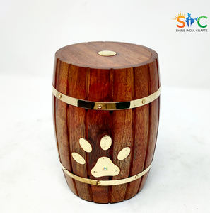 Urne en bois pour animaux de compagnie pour stocker les cendres Urnes décoratives en bois Urne funéraire pour cendres pour chien Urnes pour animaux de compagnie pour chats - Product Image 2