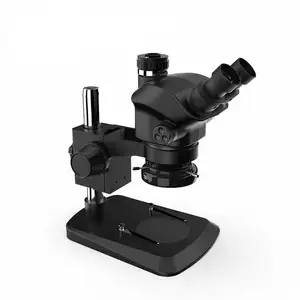 Adaptateur de caméra 0.5X Microscope trinoculaire simul-focal 7X-50X Microscope stéréo à zoom pour réparation électronique