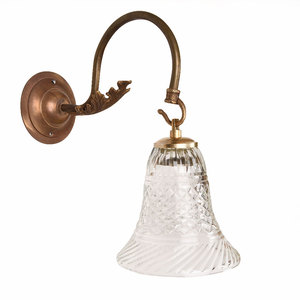 โคมไฟติดผนังรูประฆังแก้วใสที่ขายดีที่สุดการออกแบบใหม่ผนัง Sconce ราคาขายส่งโคมไฟติดผนังตกแต่งห้อง - Product Image 1