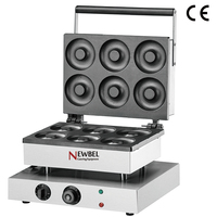 Gaufrier électrique HF-229 w, 6 pièces/assiettes, Mini Machine à gaufres de poisson, pour modèle, de qualité supérieure