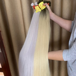 Grandes soldes Prix de gros Extensions de cheveux humains en cheveux slaves couleur blonde vrais cheveux naturels non traités - Product Image 1