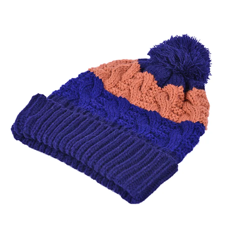 2024 New Fashion Knit Custom Beanies Pom Pom Beanie