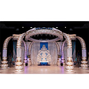 Mandap de fibra para boda indio, accesorio decorativo con colmillo de elefante con clase, a la venta - Product Image 1