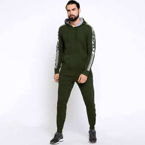 Survêtement d'hiver en polaire pour homme, étiquette privée, ensemble de jogging, veste à capuche, pull, - Product Image 1