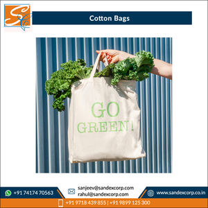 Fournisseur en Inde Vente directe en usine Fourniture en gros Conception imprimée moderne 100% Sacs à provisions en coton cardé - Product Image 6