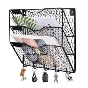 Iron Wire <b>Wall</b> <b>Basket</b> High Quality Handmade Designer Wholesale <b>Basket</b> Customized Shape Decorative Luxury <b>Wall</b> Mounted <b>Basket</b> - Product Image 3