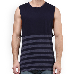 Camisetas sin mangas para hombre al por mayor, de algodón 100%, de verano, con cuello redondo, sublimadas en dos colores, con logotipo OEM de diseño moderno y alta calidad. - Product Image 1