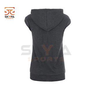 Sweat à capuche d'hiver imprimé personnalisé pour femmes veste de sport en coton polyester de haute qualité avec capuche et fermeture à glissière Logo avant Placement - Product Image 3