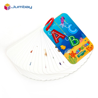 Jeu de cartes d'association Alphabet Go Fish personnalisé pour enfants, en plastique, avec dessins amusants