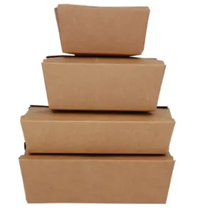 환경 친절한 인쇄된 점심 종이 음식 상자 인도에서 대량 공급자