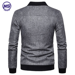 Fashion Linen Casual <b>Jacket</b> Men Autumn Winter Zipper Varsity <b>Jacket</b> Slim <b>Jackets</b> - Product Image 2