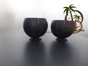 COUPE EN COQUILLE DE NOIX DE COCO POUR GLACE VIETNAM/TASSE À THÉ BOL EN NOIX DE COCO GELATO/TASSE EN COQUILLE DE NOIX DE COCO FAIT MADE IN VIET NAM - Product Image 2