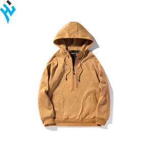 Custom logo New Latest Fashion Spring Pullover Hoodie Men Custom Print Patch Camouflage Cotton Half-<b>zip</b> <b>Hooded</b> Hoodies - Product Image 2