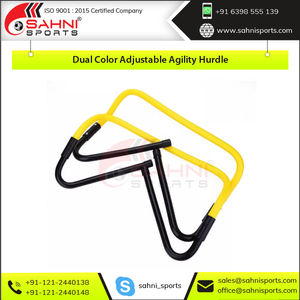 Haies d'agilité en PVC bicolore réglables de haute qualité 4 "-12" de hauteur pour la conception de pack plat d'entraînement de football/football de vitesse pour - Product Image 6