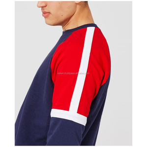 KISSM8 sudadera informal de invierno para hombre de alta calidad azul 100% algodón logotipo personalizado bordado patrón sólido Sudadera con capucha de talla grande - Product Image 4