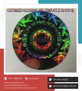 Pegatinas holográficas 3D de diseño personalizado, etiquetas para rascar, pegatinas de seguridad de holograma con números de serie - Product Image 3