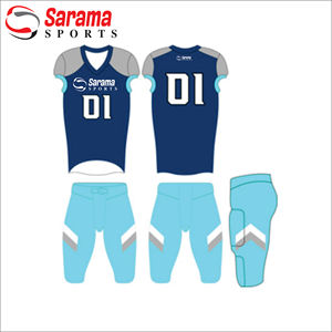 ชุดอเมริกันฟุตบอลพิมพ์ลายด้วยการออกแบบและโลโก้และขนาดตามสั่ง - Product Image 1